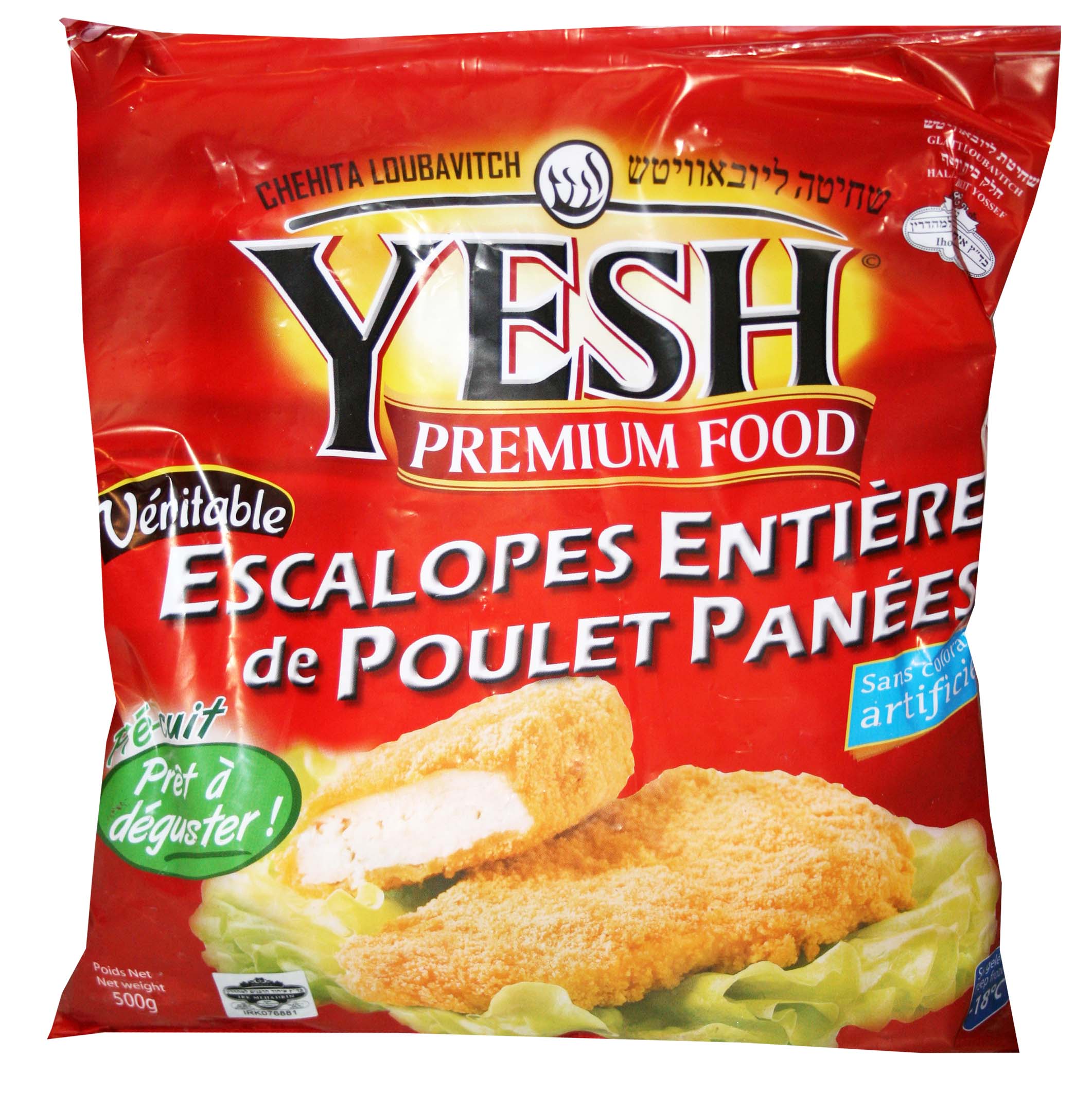 ESCALOPES POULET PANÉS 500g