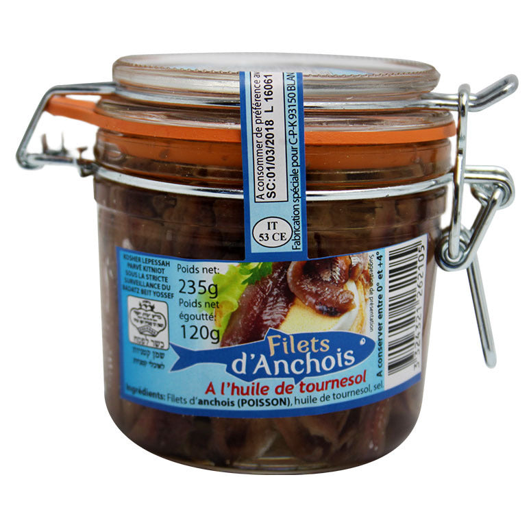Filet d’anchois à l’huile MÉMÉ HÉLÈNE 235g