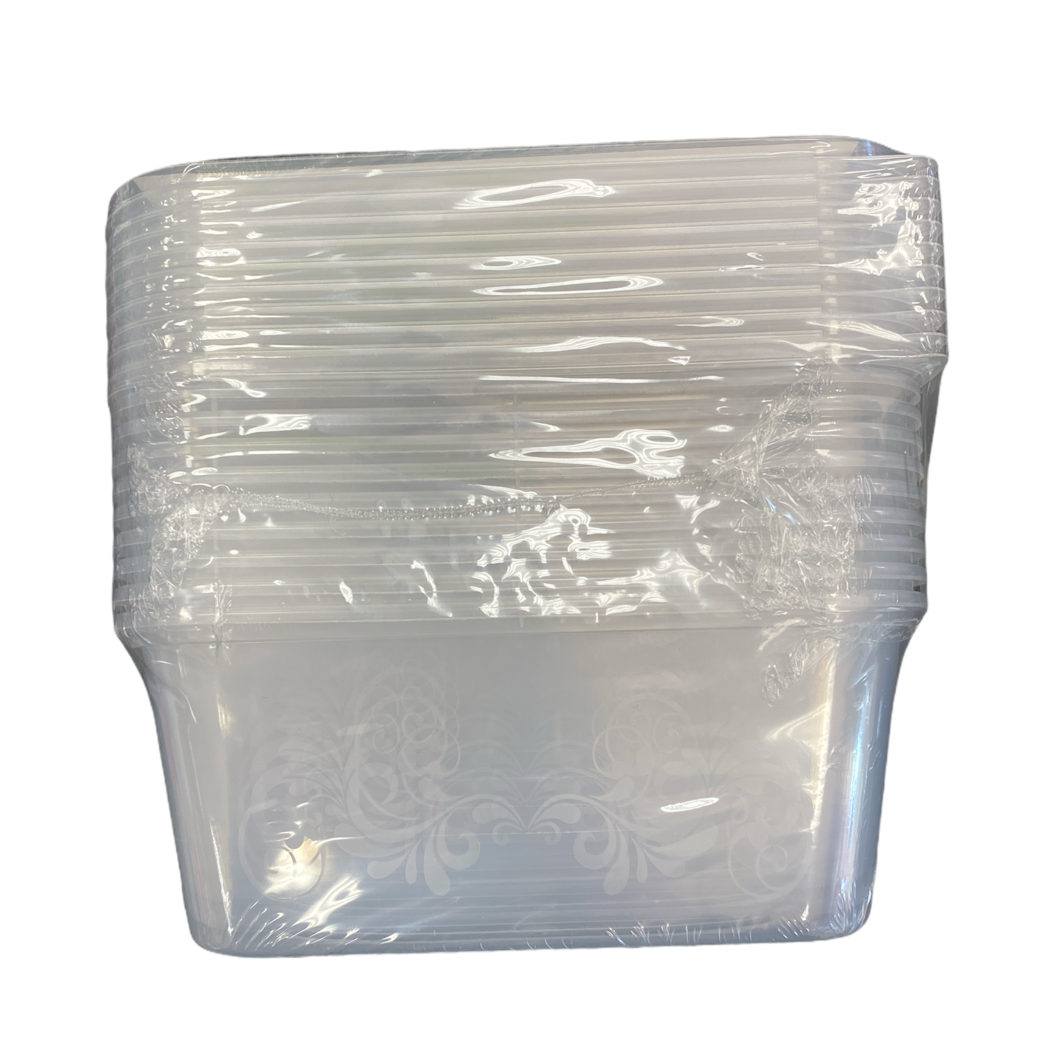 10 Barquettes plastique 500 ml