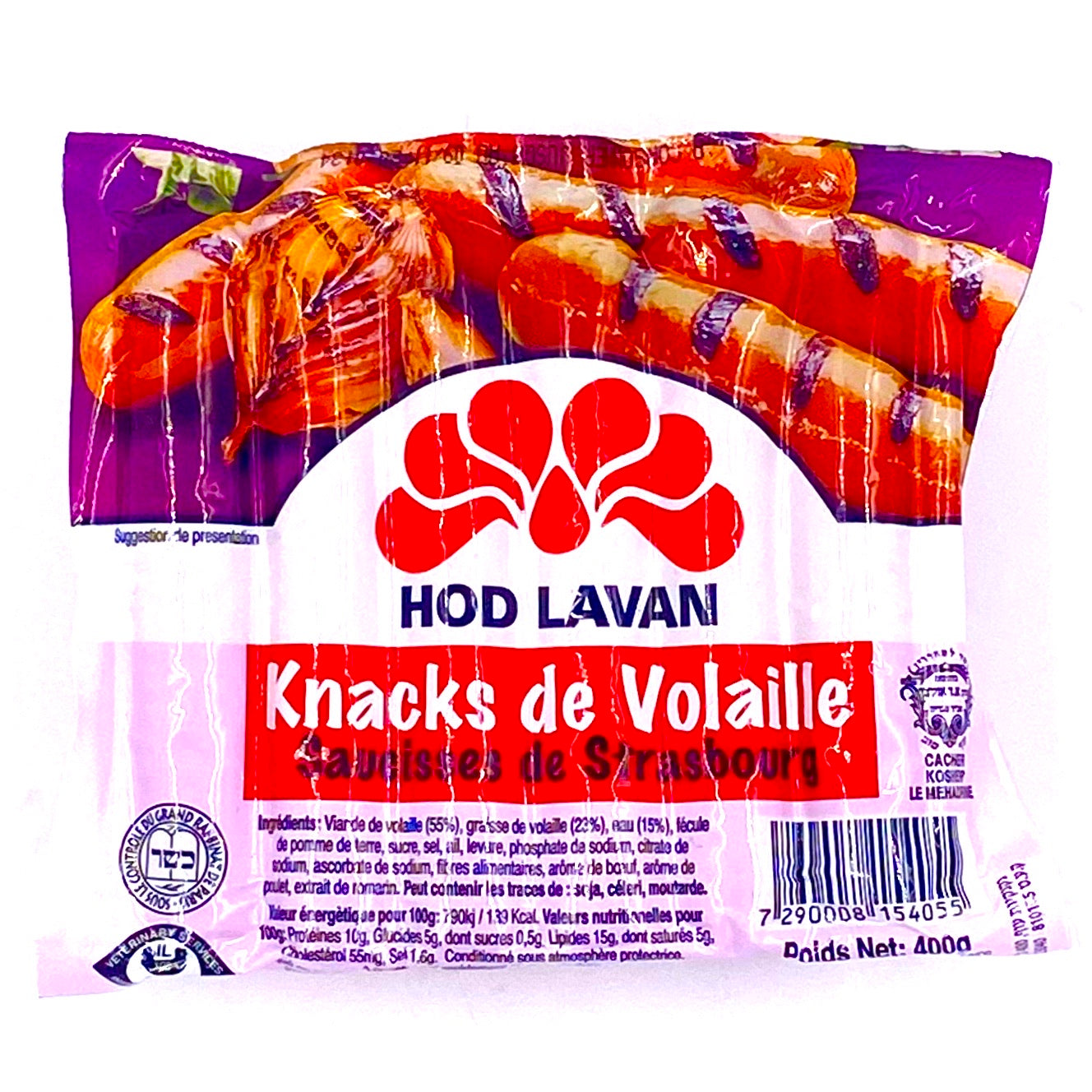 HOD LAVAN Knacks de volailles 400g