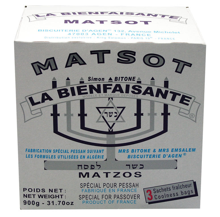 BIENFAISANTE Matsot a l’eau 900g