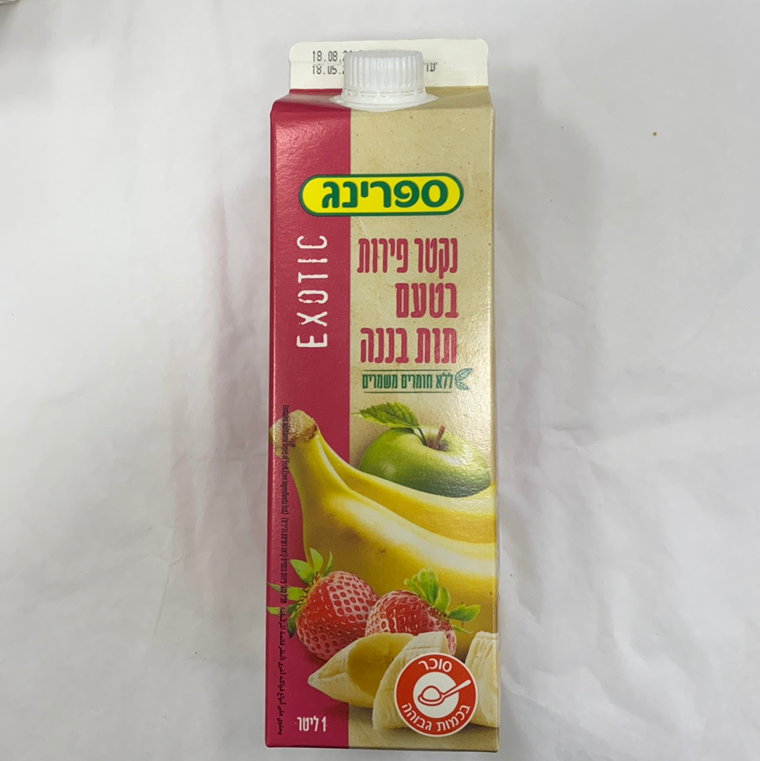 SPRING BANANE FRAISE 1L