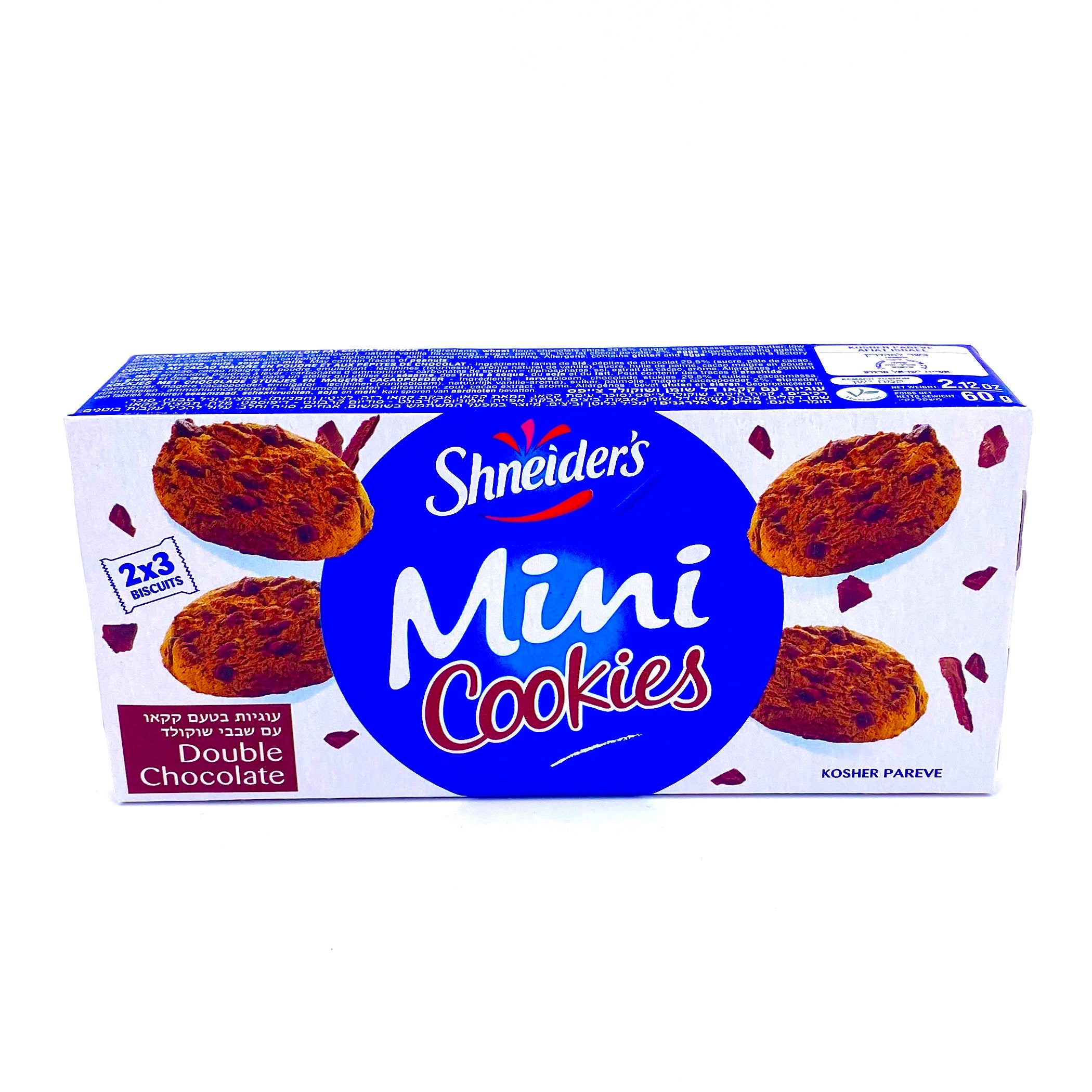 SHNEIDERS Mini cookies tout chocolat 60g