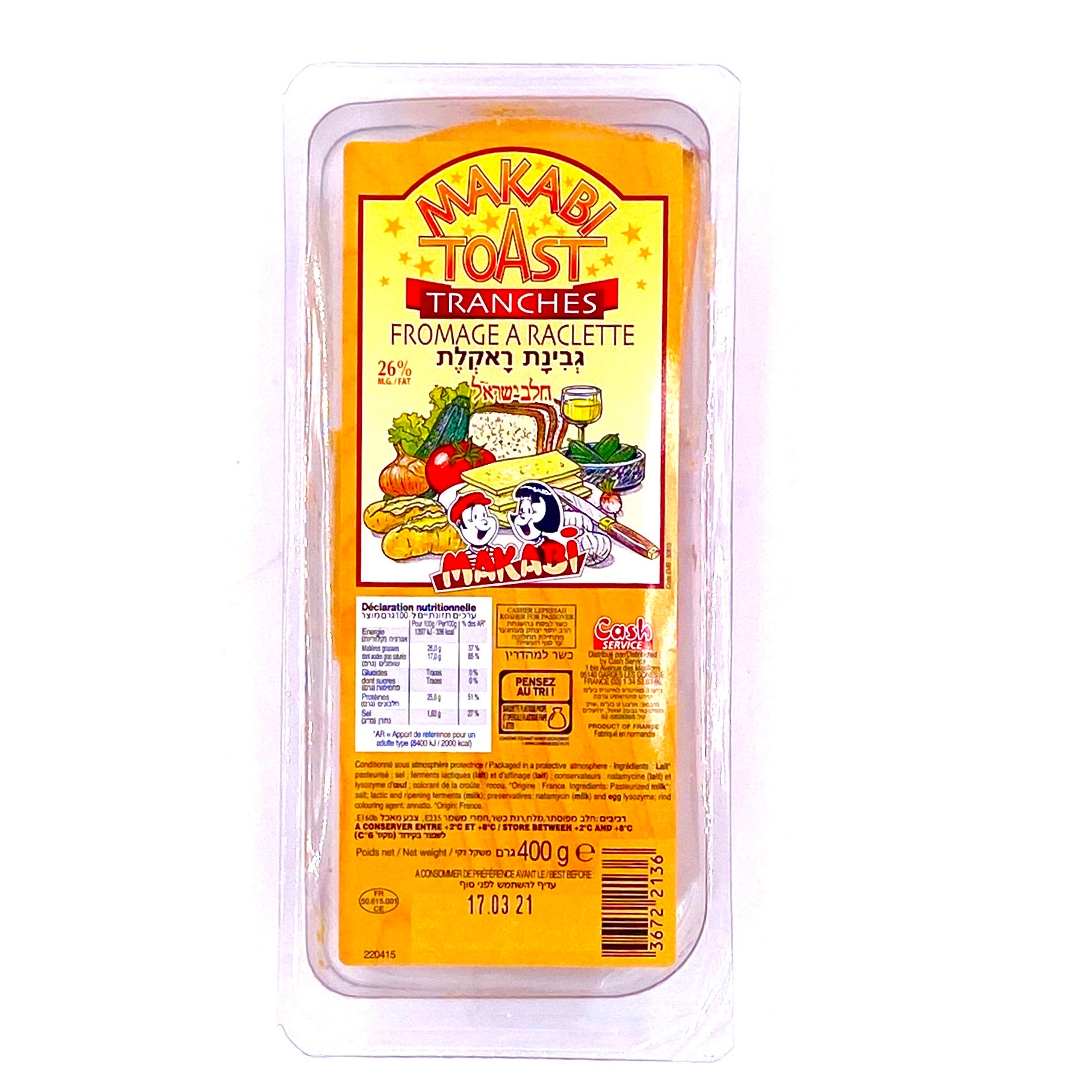 RACLETTES (PRE-TRANCHEE) 400.0 g