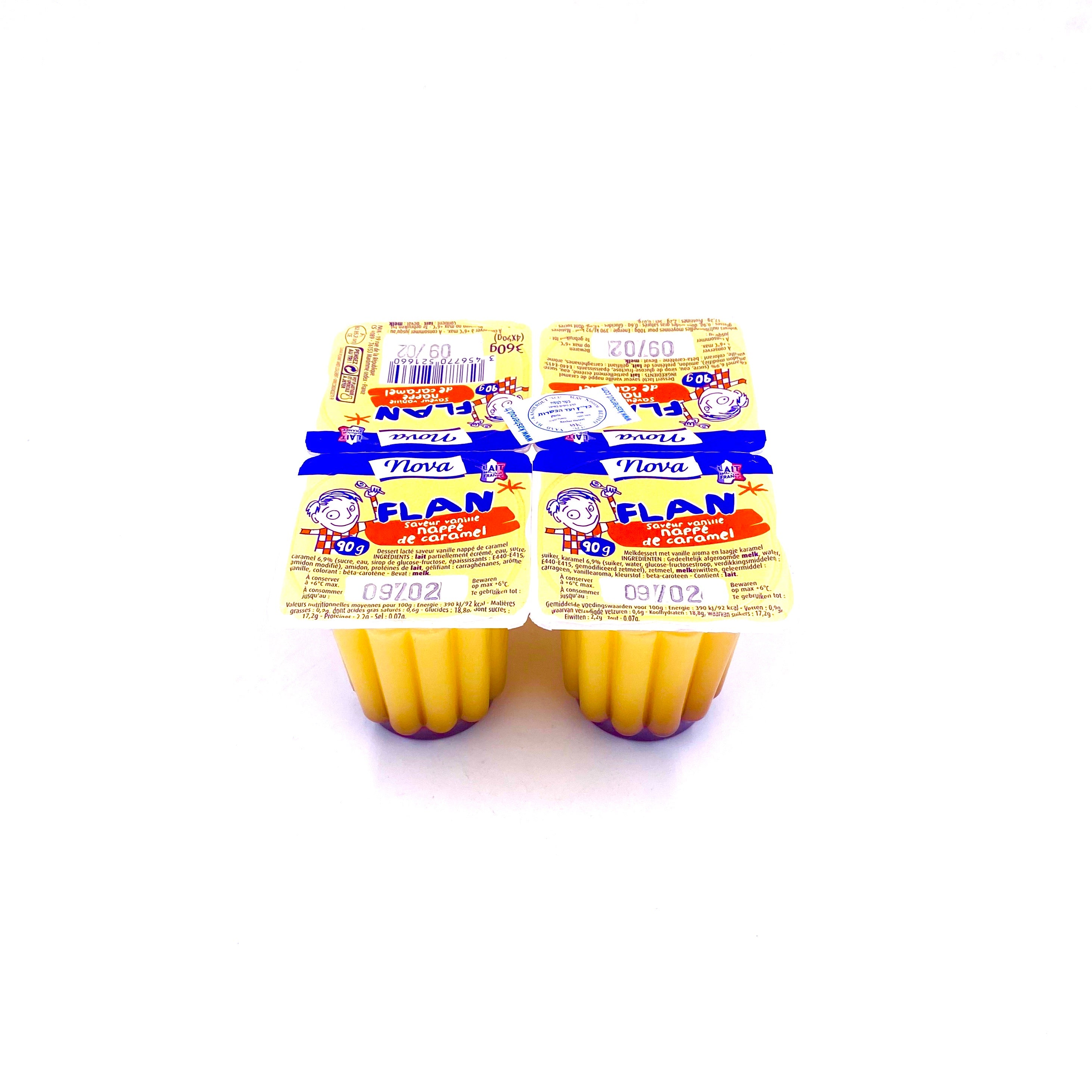 NOVA FLAN VANILLE CARAMEL 4x99g
