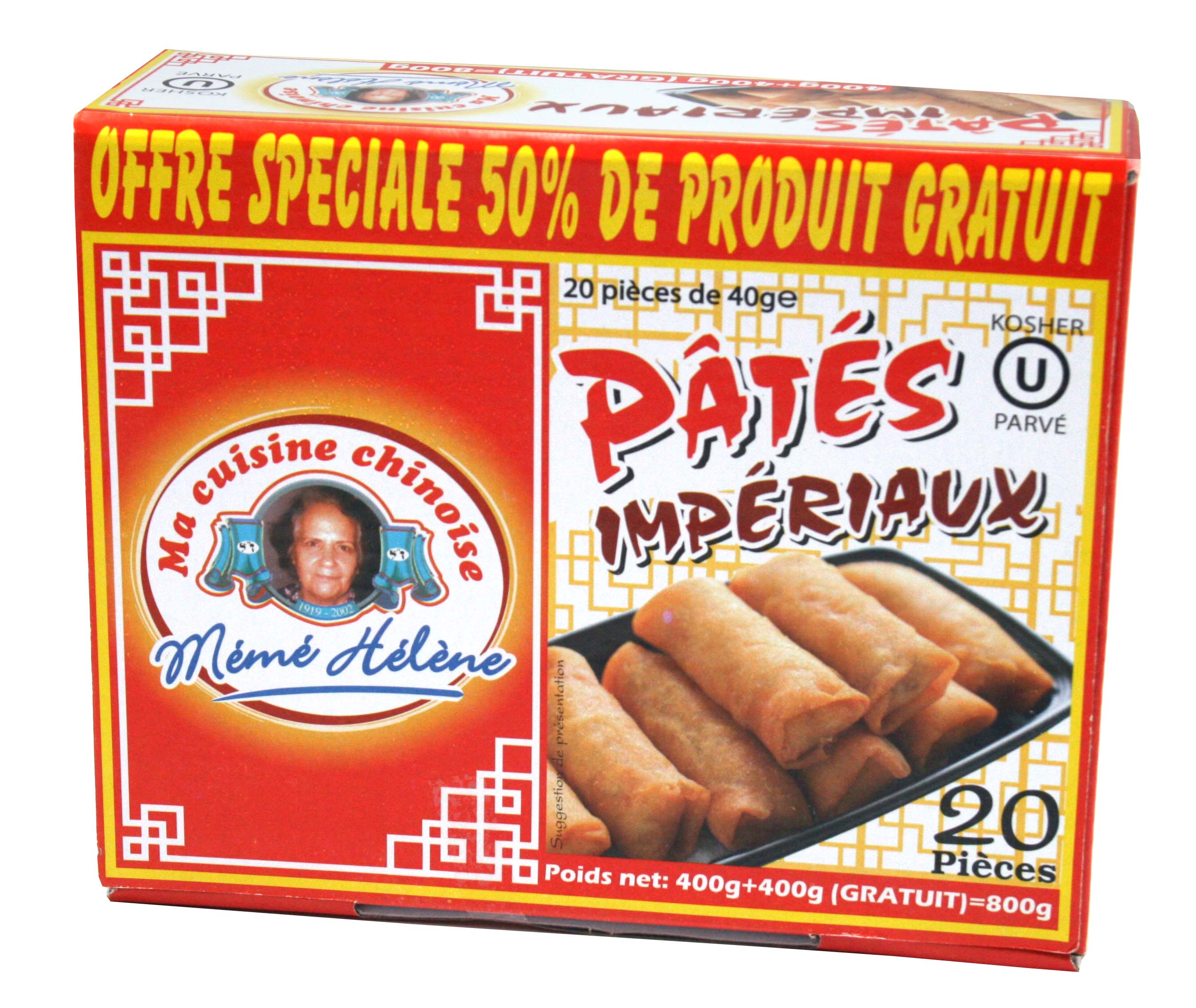 20 PÂTÉS IMPÉRIAUX 800g