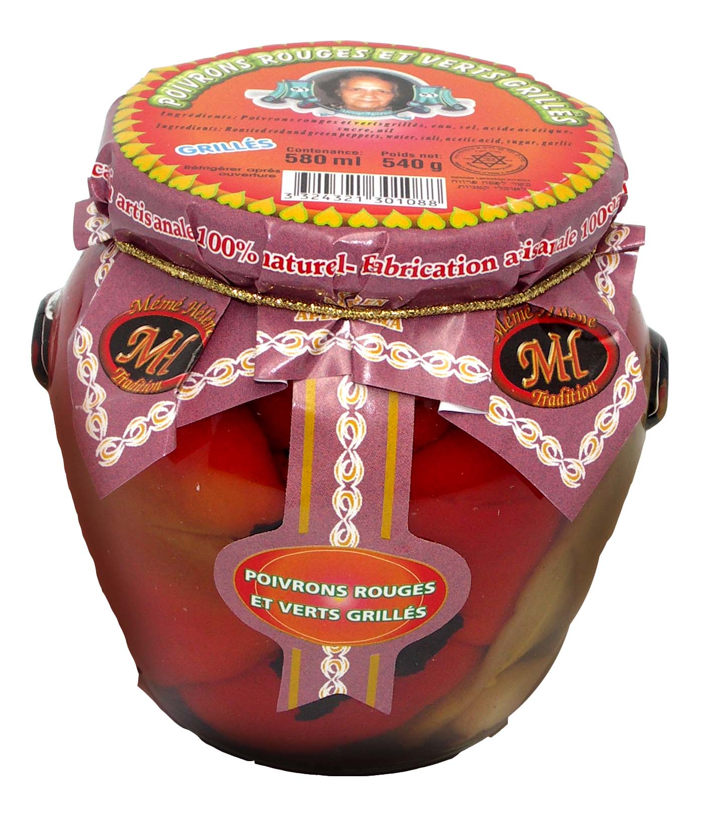 POIVRON ROUGE VERT ENTIER 540.0 ml