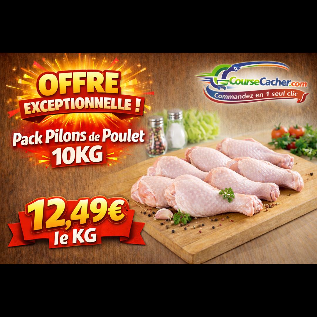 Pack de 10kg de pilons de poulets