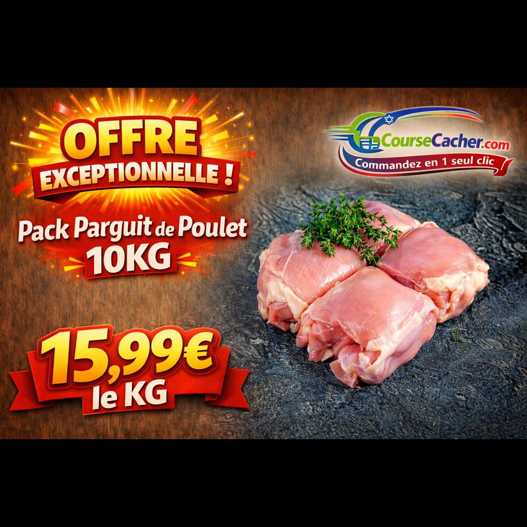 Pack de 10kg Parguit  de poulets