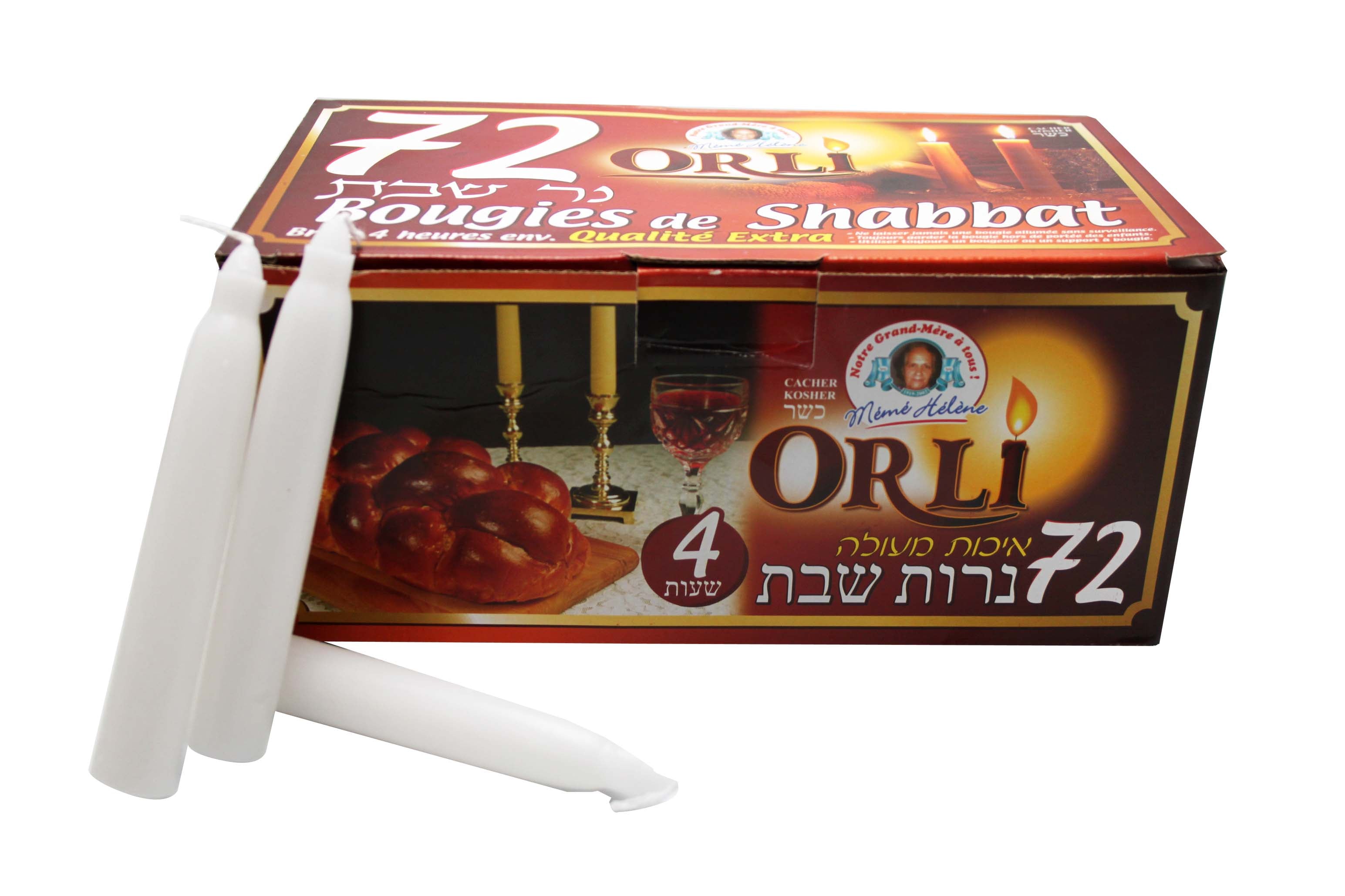 72 Bougies de Shabath MÉMÉ HÉLÈNE