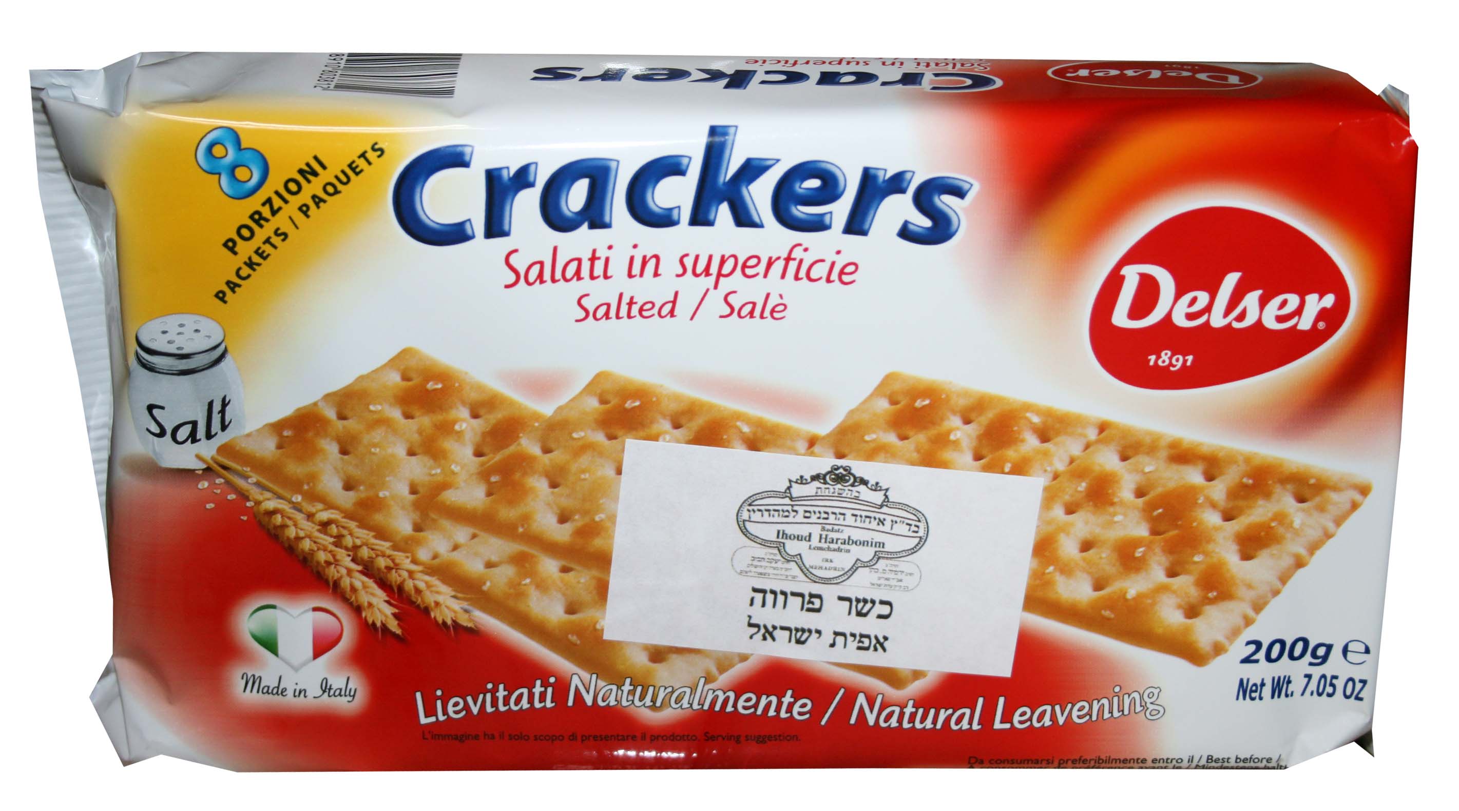Crackers nature salés 200g