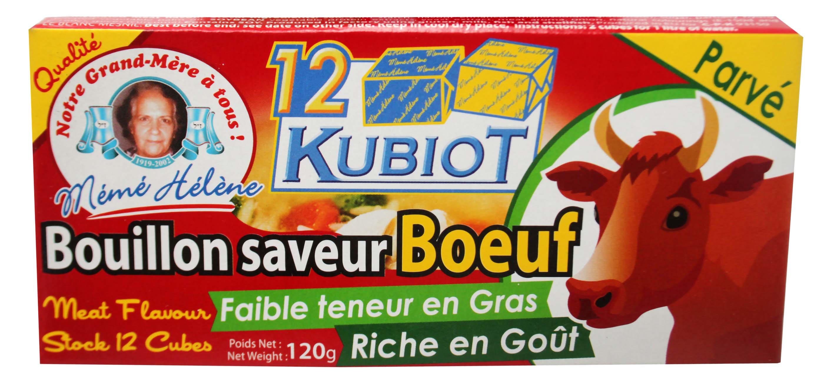 12 Kubiot goût bœuf MÉMÉ HÉLÈNE 120g
