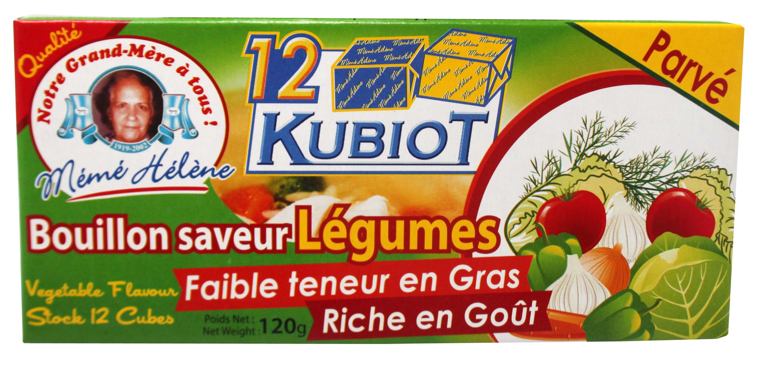 12 Kubiot goût legumes 120g