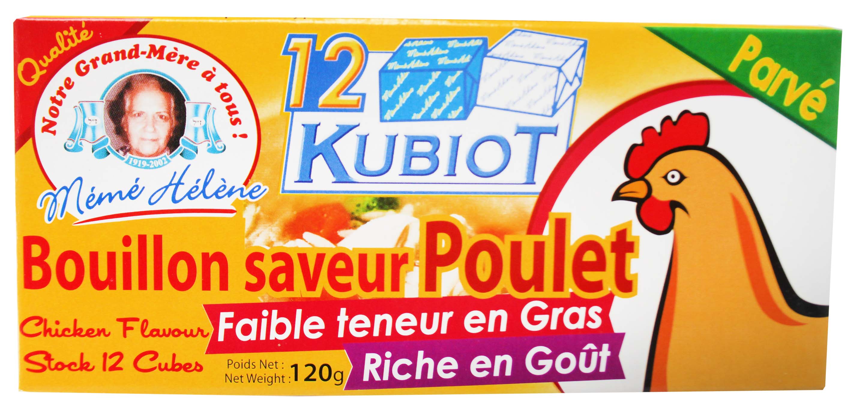 12 Kubiot goût poulet MÉMÉ HÉLÈNE 120g
