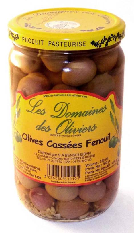 Olives cassées fenouil 720ml