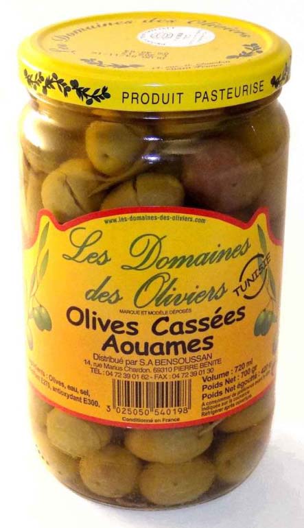 Olives cassées aouames 720ml