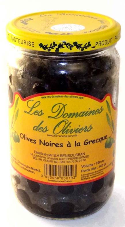 Olives noir à la grecque 720ml
