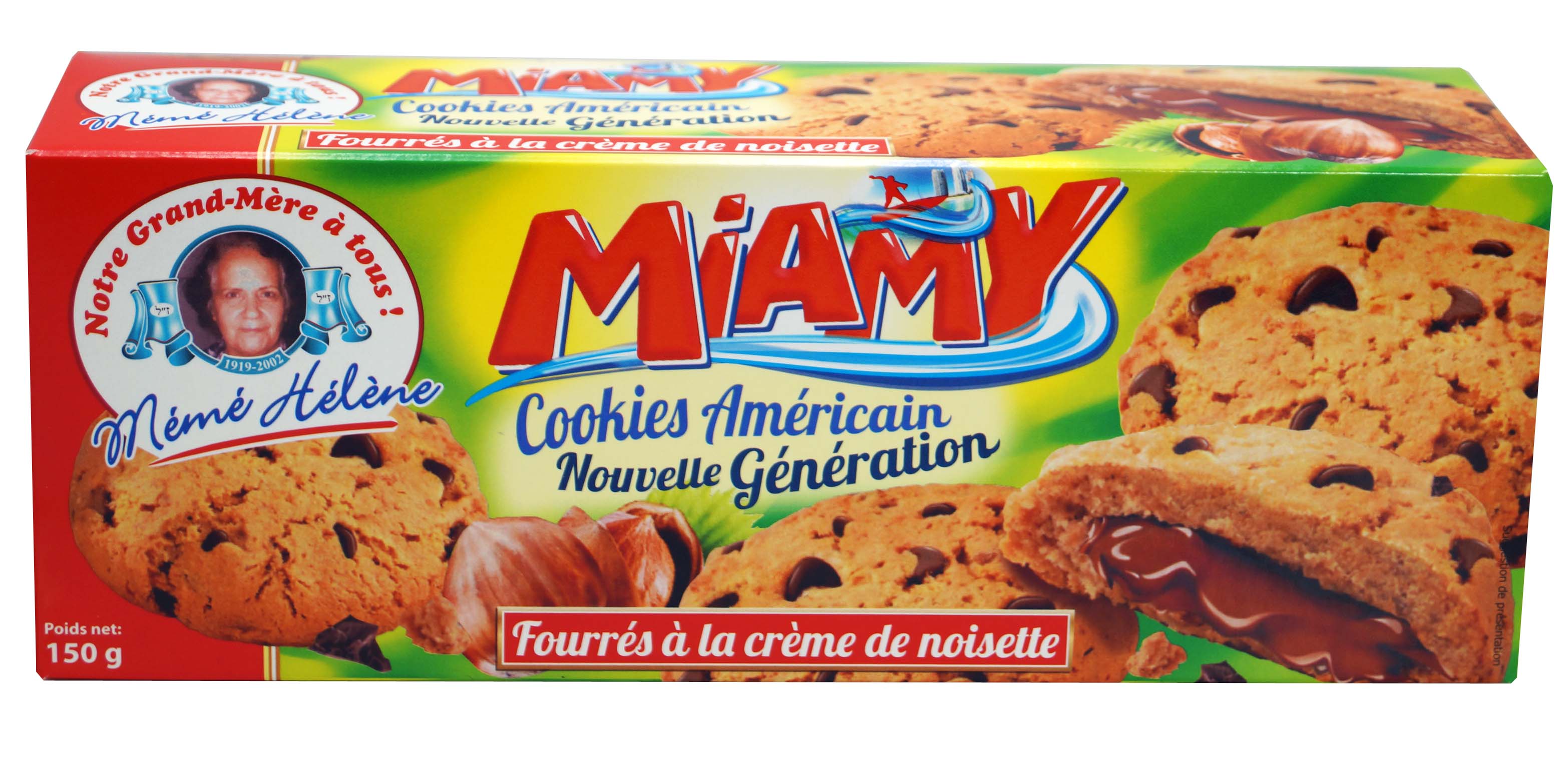 COOKIES FOURRÉS CHOCO NOISETTE 150g