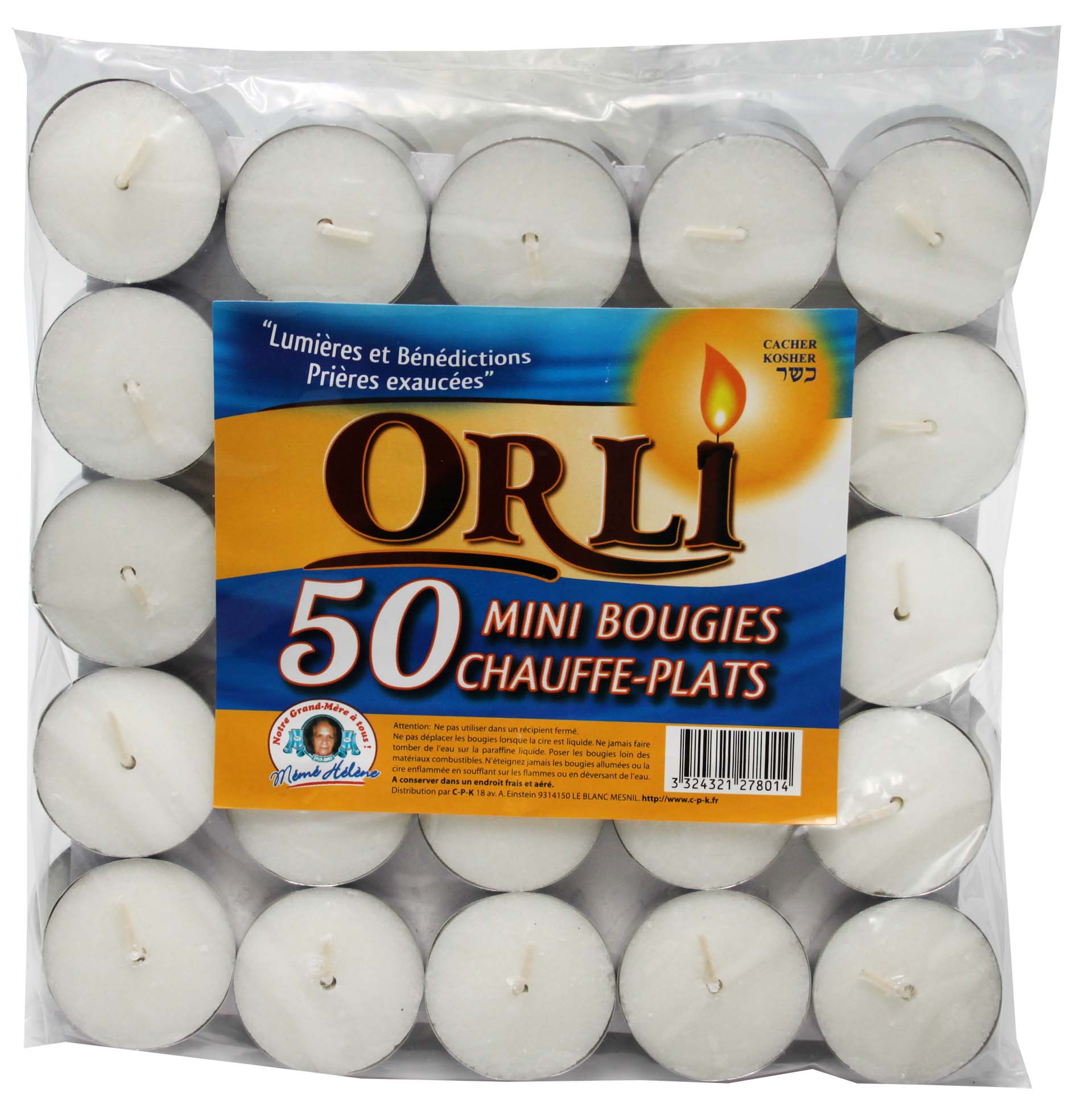 Bougies Chauffe plat ORLY x50