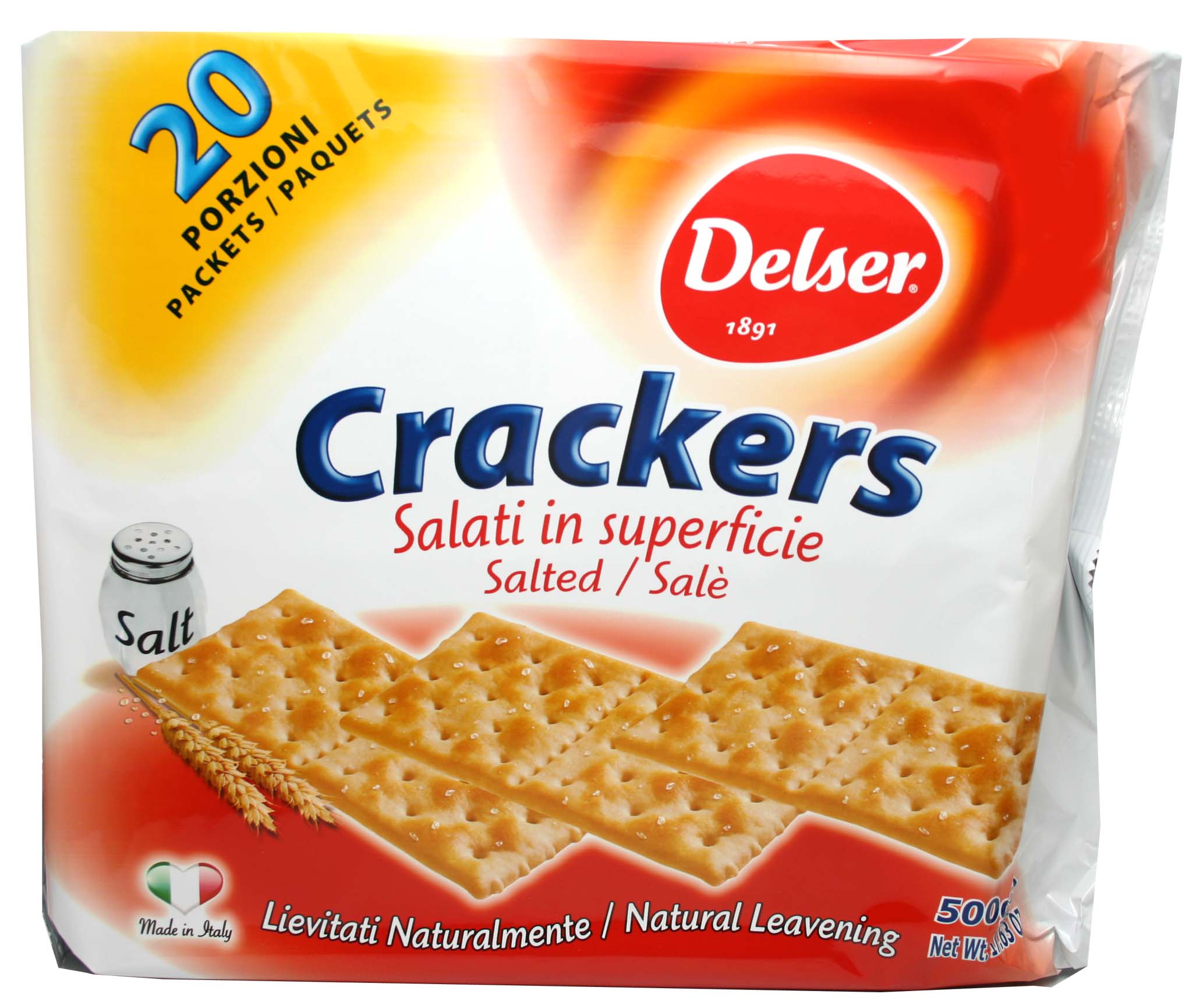 Crackers nature salés 500g