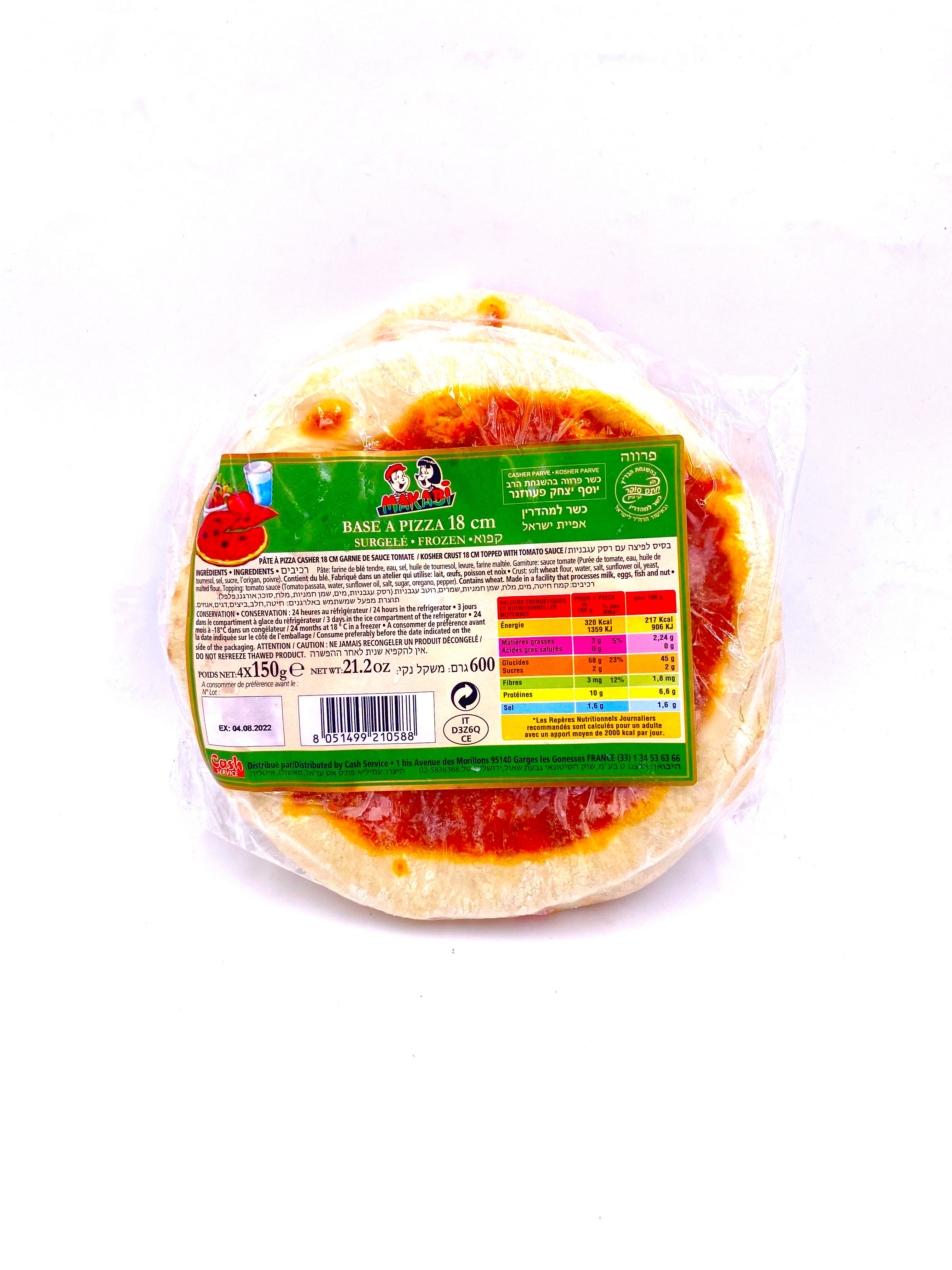 4 Bases à pizza 600g