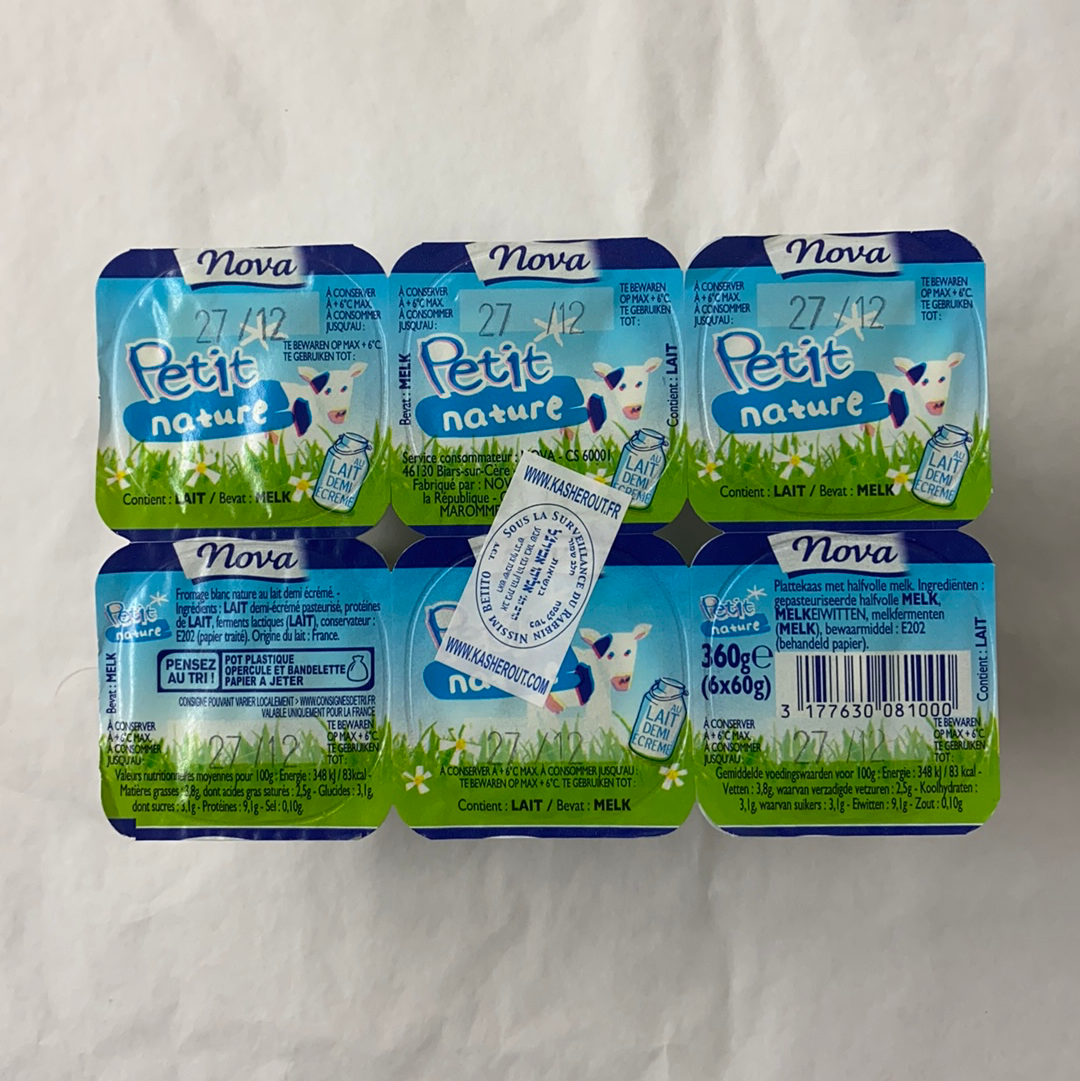 NOVA PETIT SUISSE NATURE 6x60g