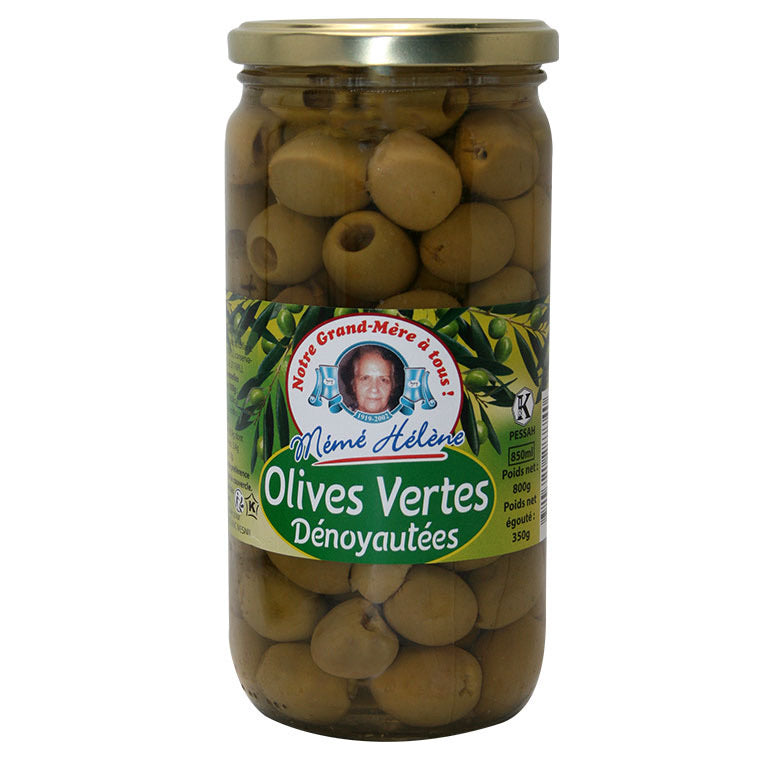 Olives vertes dénoyautées MÉMÉ HÉLÈNE 850ml KLP at