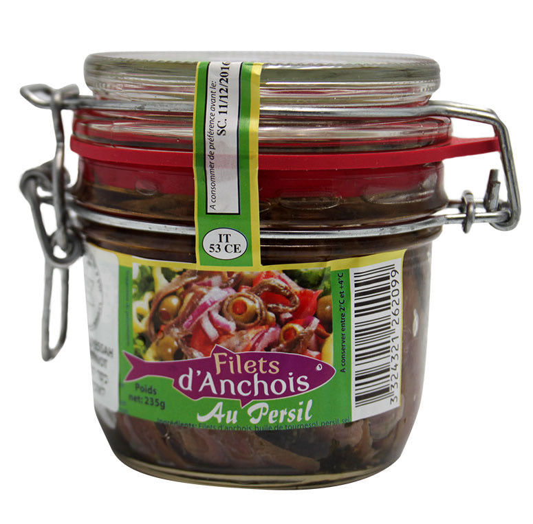 Filet d’anchois au persil MÉMÉ HÉLÈNE 235g