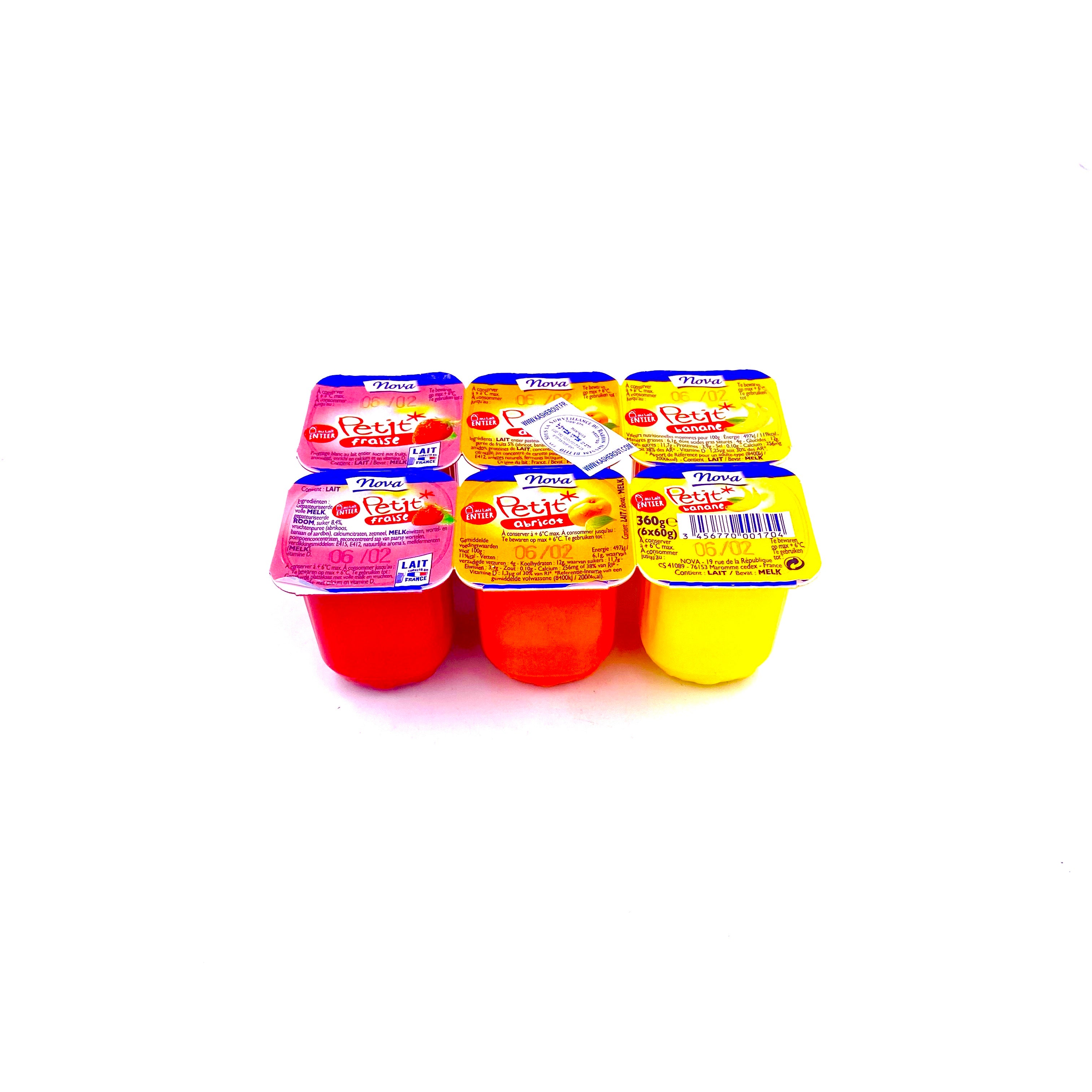 NOVA PETIT SUISSE FRUIT 6x60g
