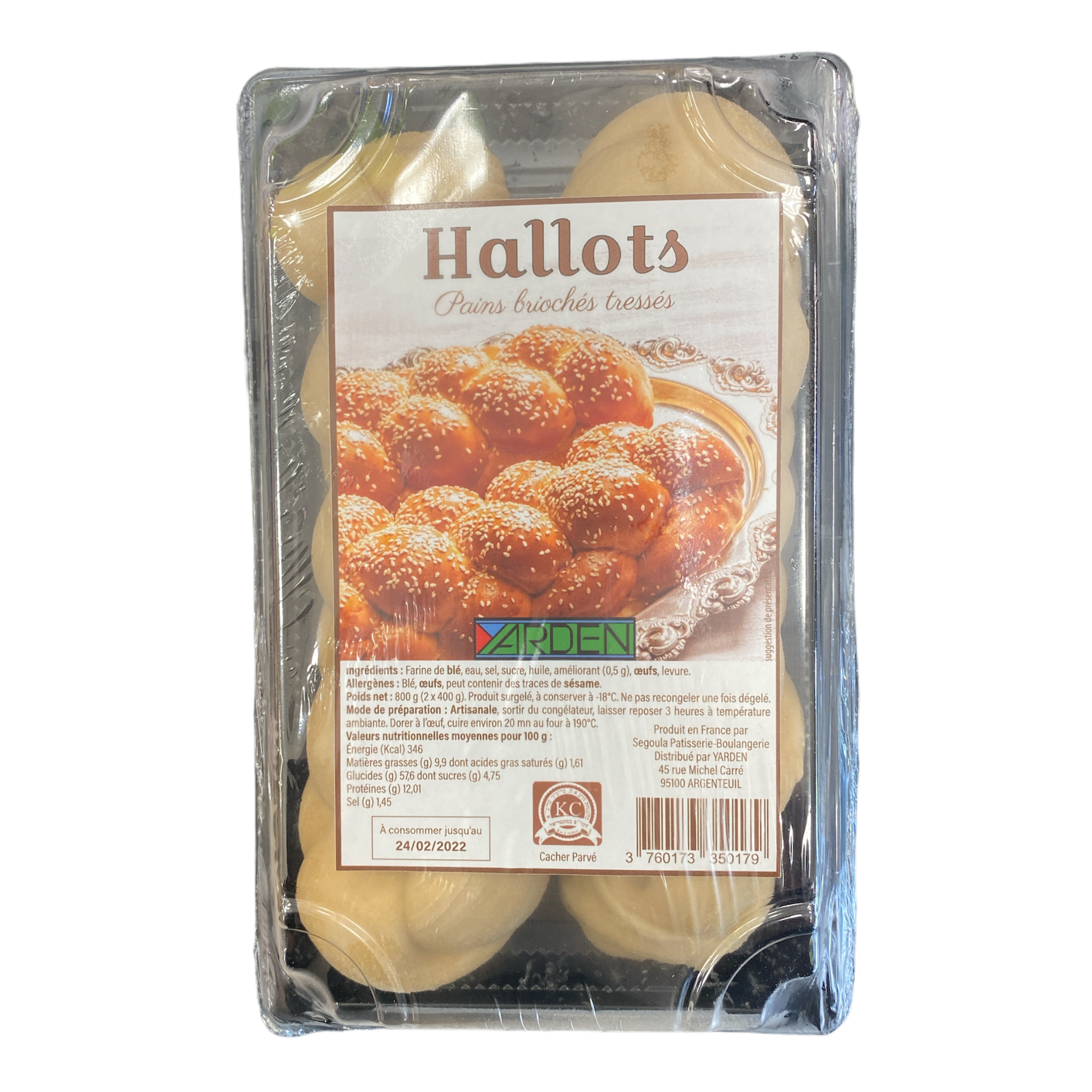 YARDEN 2 Hallots surgelé