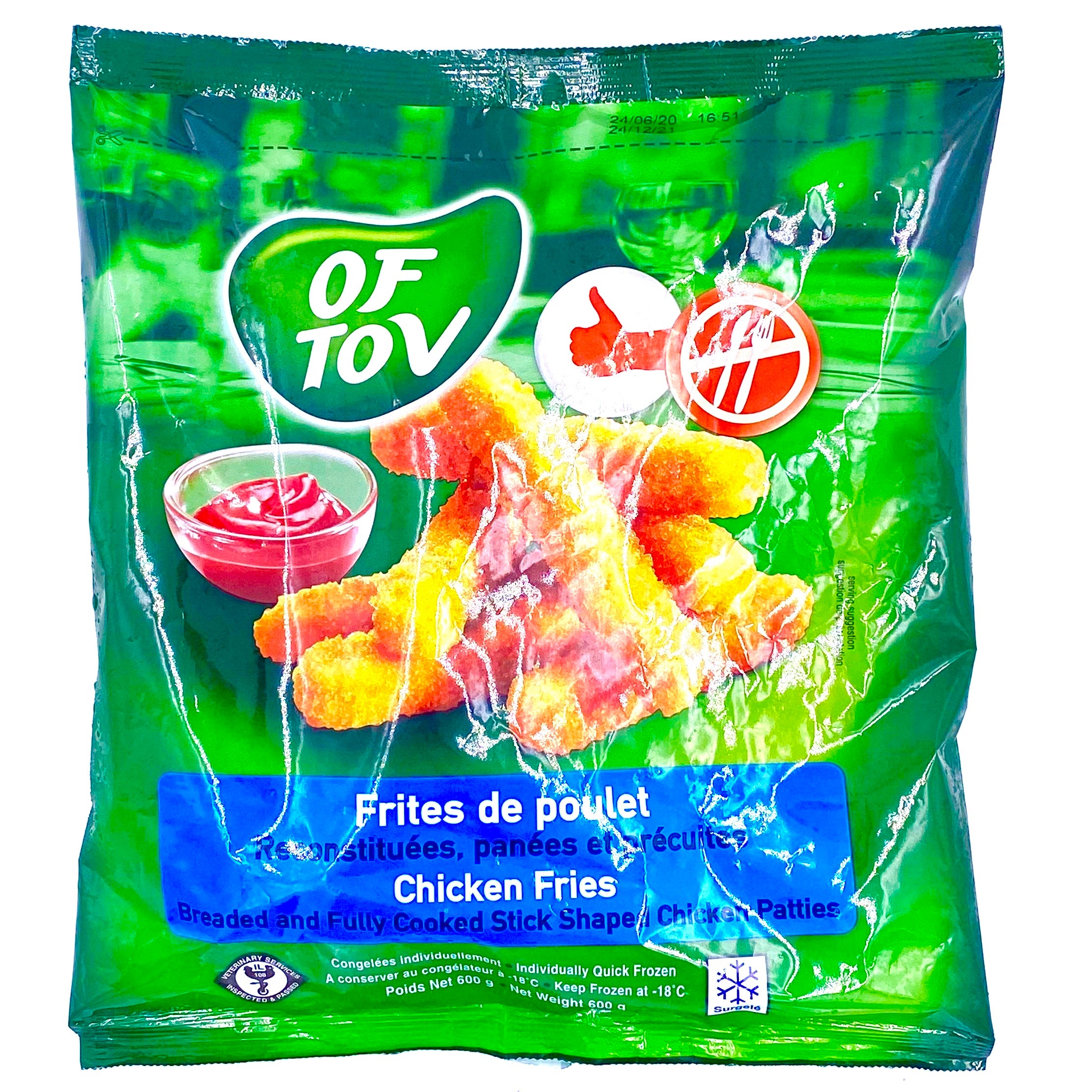 OF TOV FRITE DE POULET 600g
