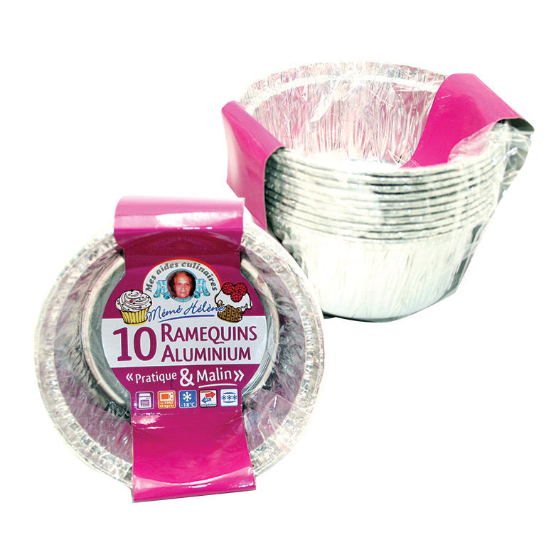 10 Ramequins en aluminium