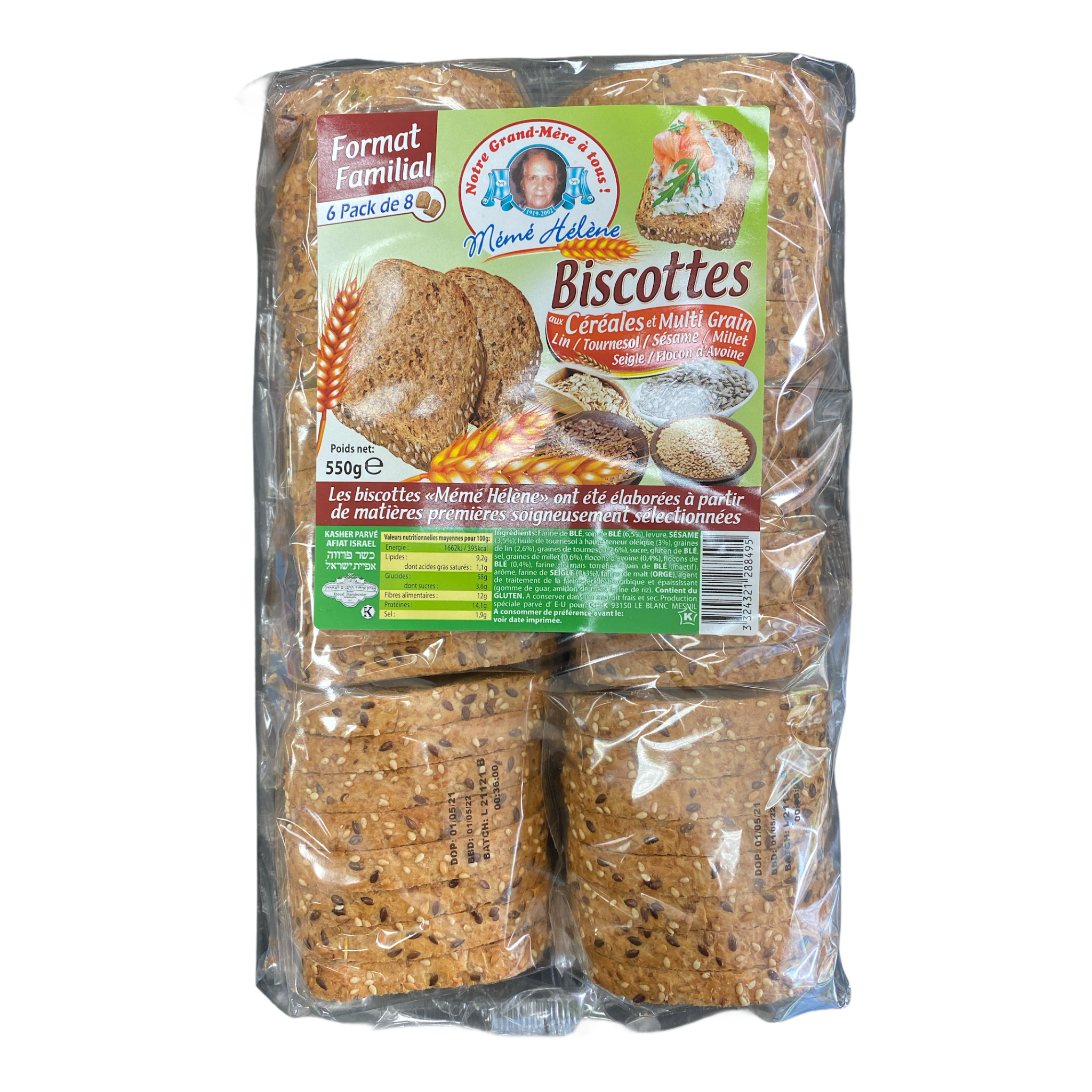 MÉMÉ HÉLÈNE Biscottes multi céréales