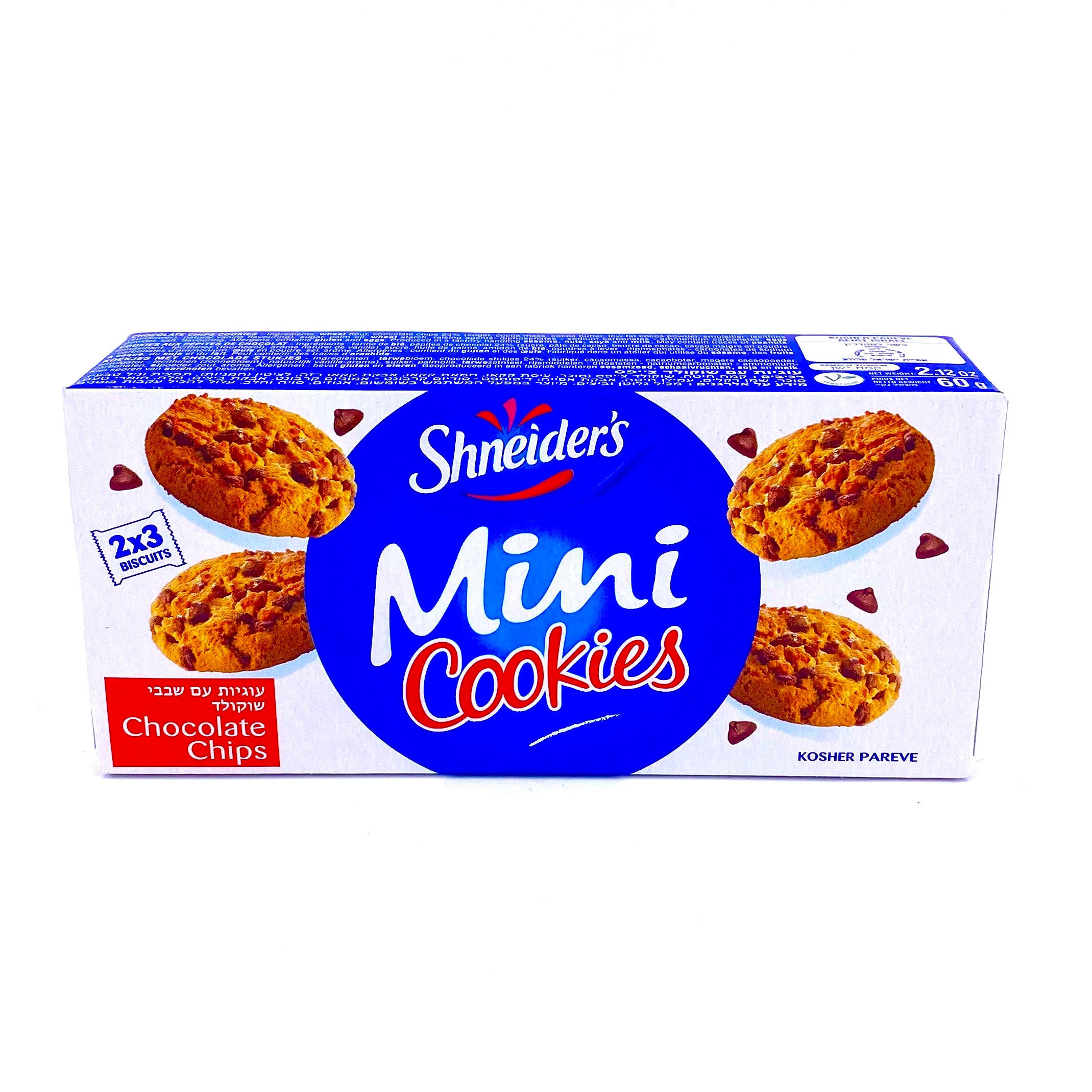 SHNEIDERS Mini cookies pépite de chocolat 60g