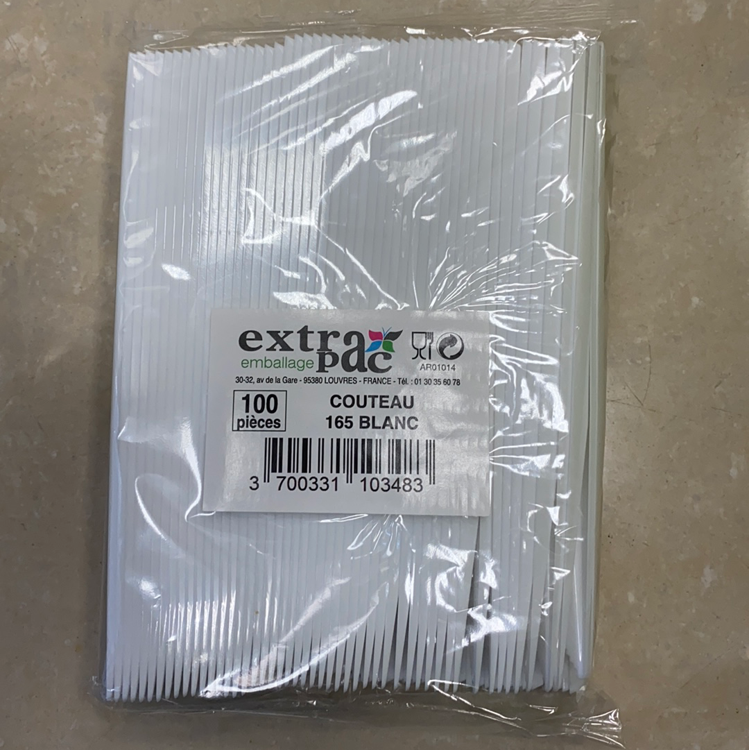 Couteau plastique x100