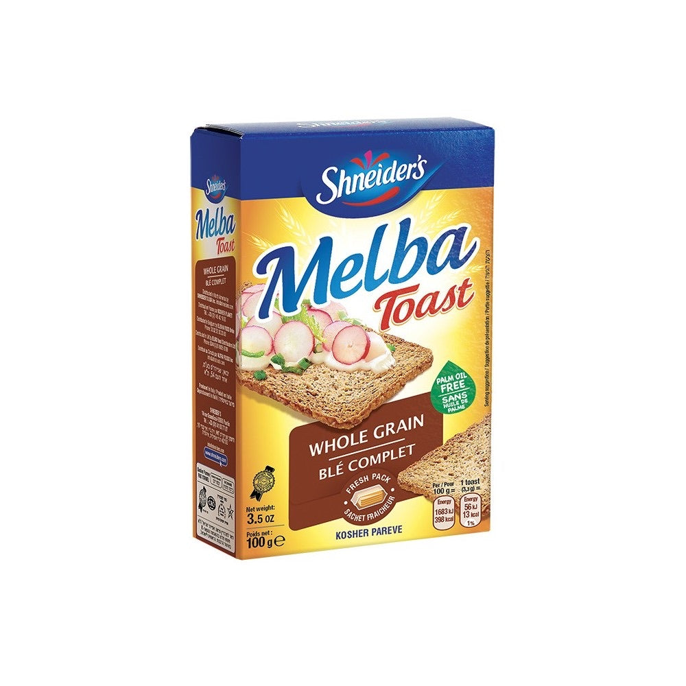 MELBA TOAST Blé complet 100g