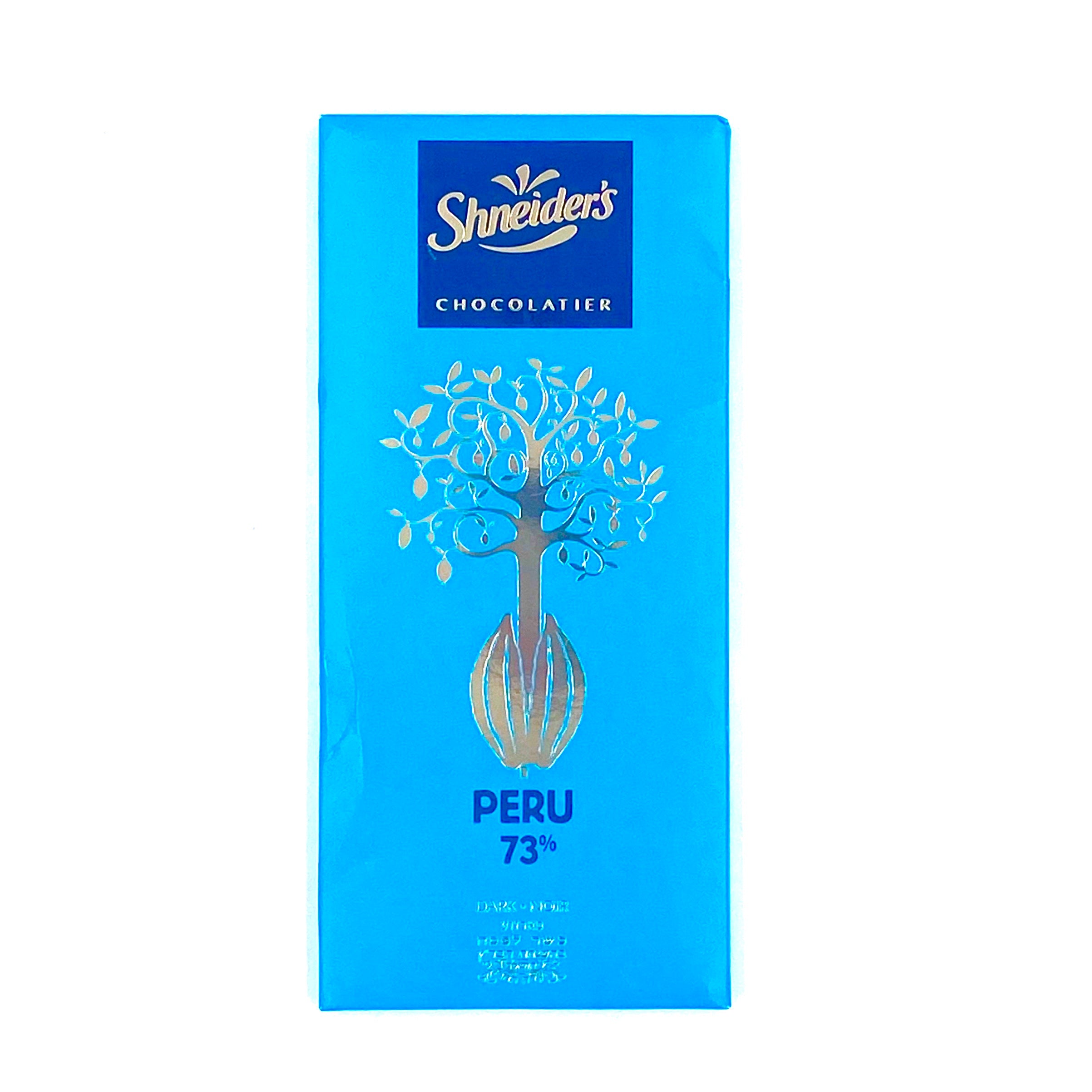 SHNEIDERS Tablette de chocolat du Pérou parvé